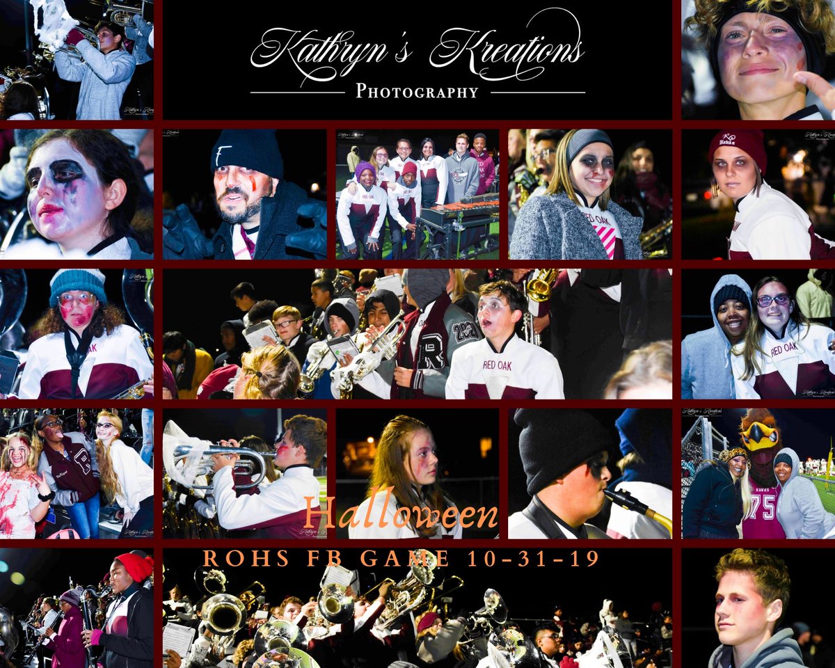 Red_Oak_Band's tweet photo. The Mighty Hawk Band dressed up and performed Thriller at the Halloween game on October 31, 2019! Pictures courtesy of @Hodge4lifeK 
@redoakisd https://t.co/0BNY34xCJ7