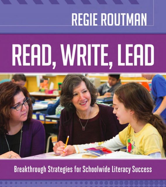 Reading this book by <a href="/regieroutman/">Regie Routman</a> and thought of you <a href="/BQDressler/">beth q dressler</a> - 
a leader who knows #literacy!
#leadership