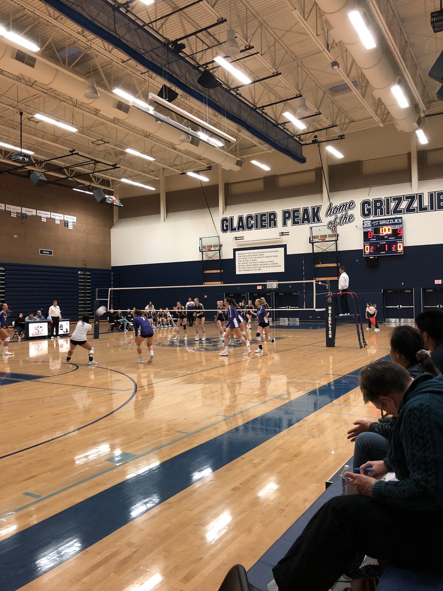 Way to go Lady Vikings! Volleyball is off to state! 🏐 Amazing super fans were there leading them on!