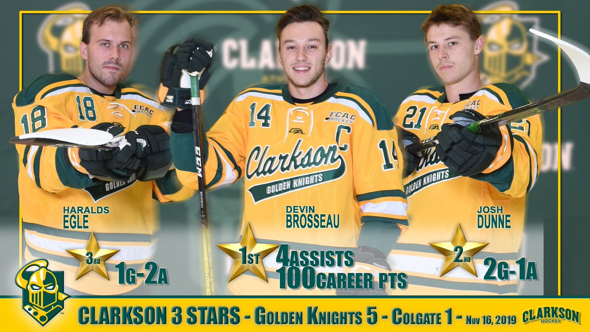 clarkson golden knights jersey