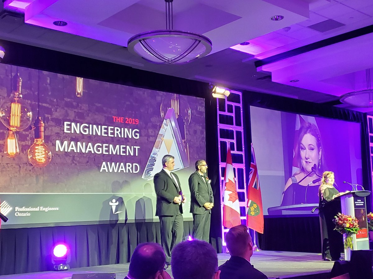 The #OPEA2019 Engineering Medal in Management goes to... <a href="/IreneSterian/">Irene Sterian</a>, P.Eng., of <a href="/Celestica_Inc/">Celestica</a> for her leadership w. #ReMAP! <a href="/Manulife/">Manulife</a> also generously sponsored this award! Congratulations for being a tremendous role model!