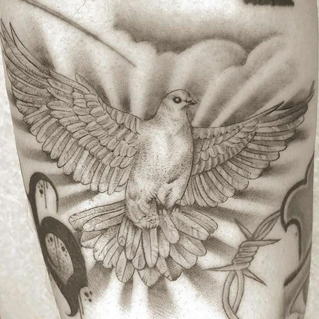 Cloud And Dove Tattoo Designs