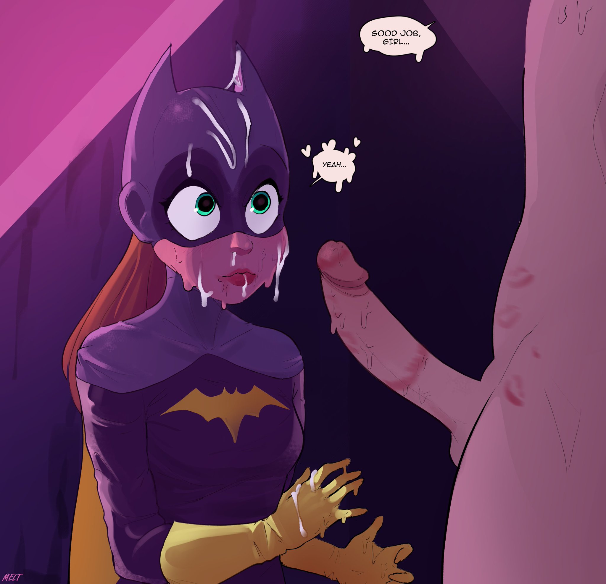 M E L T 🔞 art 🔞 on Twitter: "GoOd JoB #dc #Batgirl #nsfwart #hentai ...