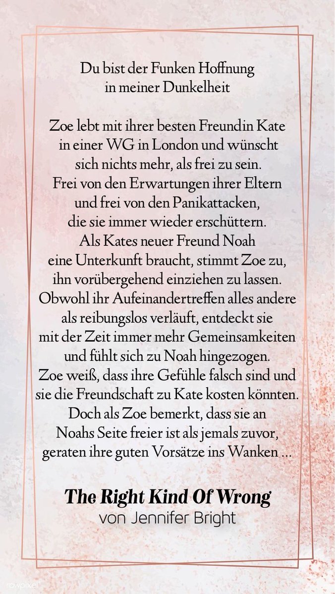 Ich kann es gar nicht glauben, mein Buchbaby ist ab sofort als eBook vorbestellbar. Das Taschenbuch wird demnächst vorbestellbar sein. ♥️ 

Amazon: amzn.to/2Ktov6R
Hugendubel: m.hugendubel.de/de/ebook/jenni…
