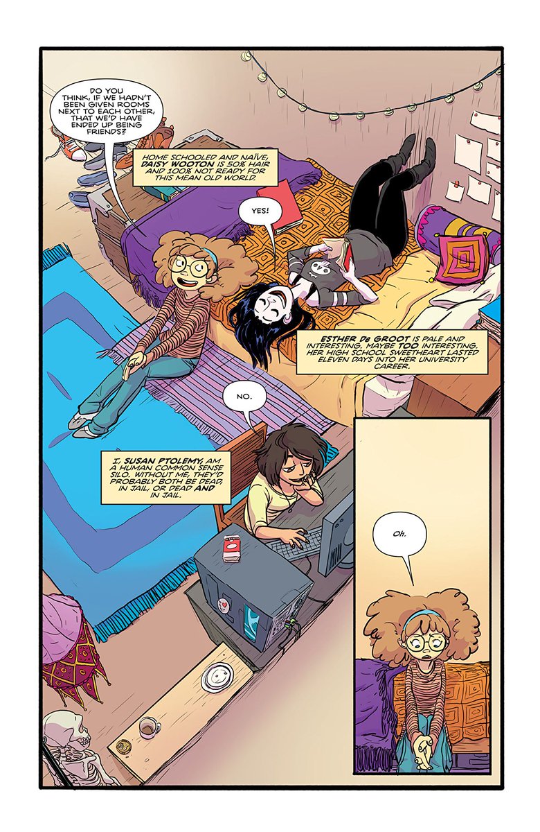 32. GIANT DAYSBy  @badmachinery,  @lbtreiman,  @smashpansy,  @CampbellLetters,  @DoctorKara,  @shanito and  @JasAmiriTo quote  @slicedfriedgold, this is the perfect "hang-out" comic and is to comics what Michael Schur shows are to television.In short, it's too good not to read!