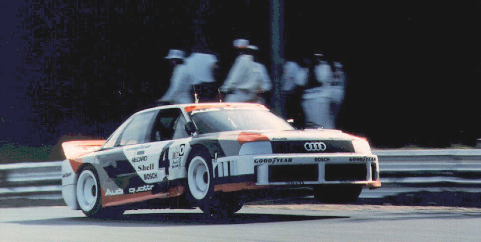 Audi 90 quattro IMSA GTO with Hans-Joachim Stuck  in 1989