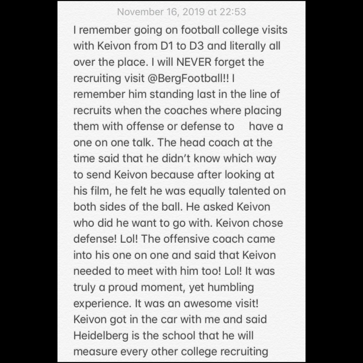JABelch76's tweet photo. Thank you @BergFootball @Coach_Donaldson @coachjasonlewis It was a great ride!!! #ForeverHU #BergGang 🧡❤️🖤🏈 https://t.co/hbQWzgddEr