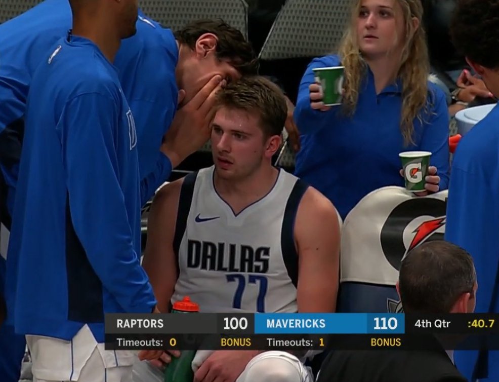 dallasmavs's tweet image. Pssssst, guess who's averaging 30 points, 11 rebounds, and 10 assists per game this month?