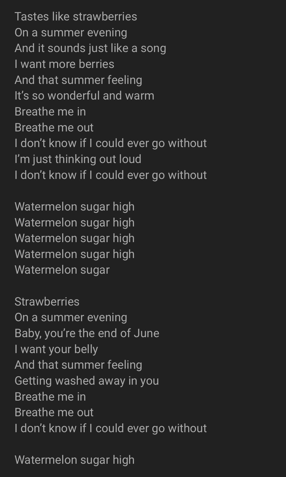 Sugar lyrics