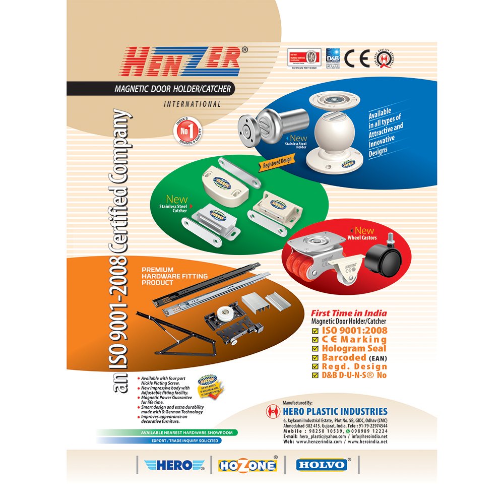 HardwareSamachr's tweet photo. HERO PLASTIC INDUSTRIES is Famous for PREMIUM HARDWARE FITTING PRODUCTS &amp; offers all hardware parts such as Bed Fittings, Telescopic Channel, Magnetic Door Catcher Magnetic Door Holder and many more. 
#HeroIndia #HardwareFittingProducts https://t.co/6jFdeTeG45