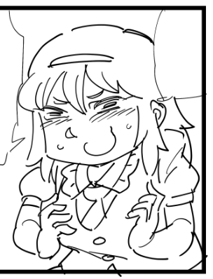 何も考えずに女の子を描いているとムーミン体形になってしまう… 