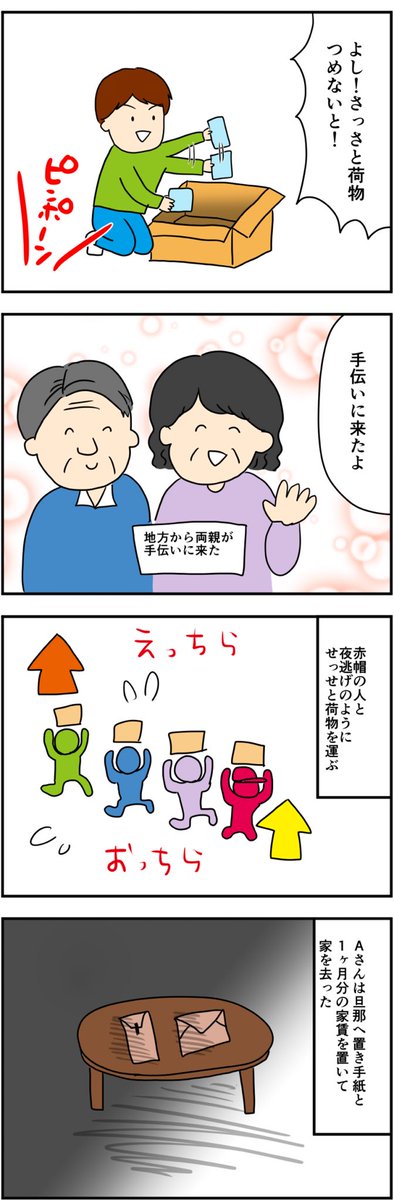 職場の女性がヒモ男から逃れる話
【中編】(1/3) 