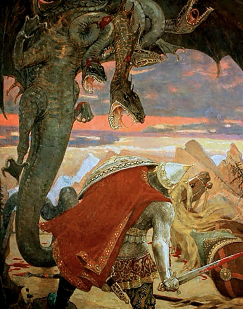 RONINxBIZANTI's tweet photo. Ilya Muromets, Dobrynya Nikitich & Alyosha Popovich are often regarded as the Russian folklore equivalent to King Arthur & the Knights of the Round Table #Russia #Ukraine #Europe #Europa #EuropeanCulture #DefendEvropa https://t.co/8xg8mmzIPK