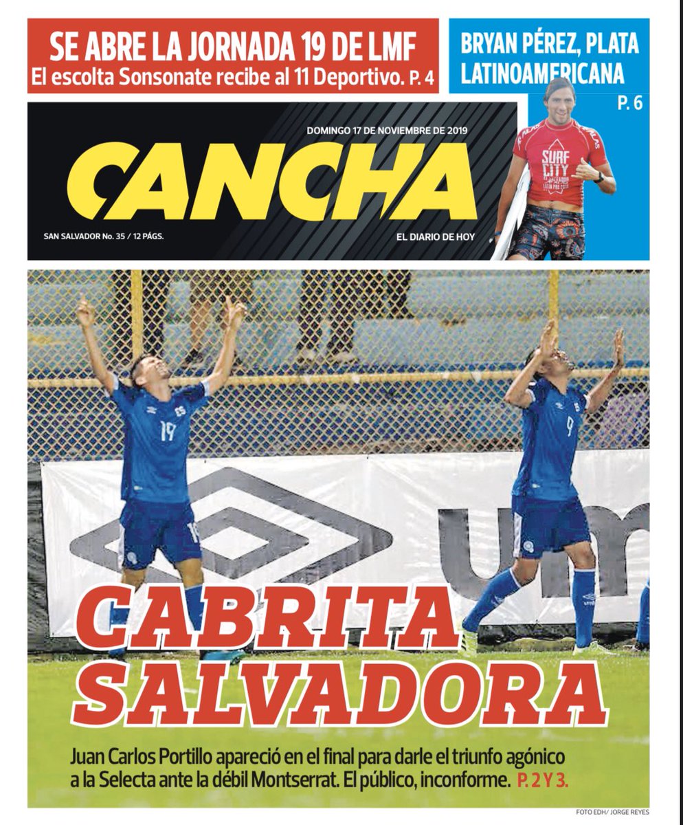 Liga de Naciones CONCACAF 2019: El Salvador 1 Montserrat 0. EJjXcZpX0AA22AJ?format=jpg&name=medium