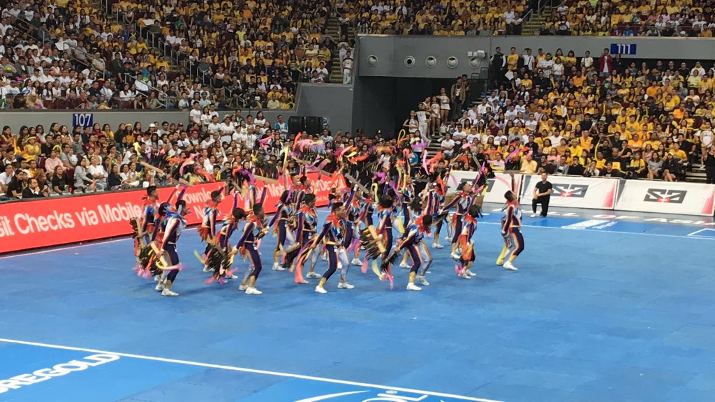 gmasportsph's tweet photo. The NU Pep Squad showed national pride in their routine! #MabuhayNationalU #UAAPCDC2019 https://t.co/juLsrriAWr