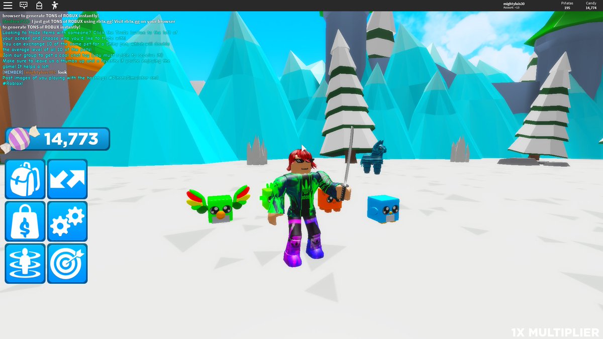 2x candy pinata simulator roblox