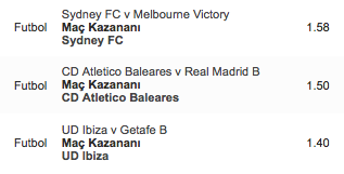 Günün kuponu | Oran: 3,32