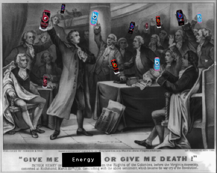 Taylor_Platt's tweet photo. *me drinking my 3rd energy drink of the night https://t.co/VfDWaAt8yd