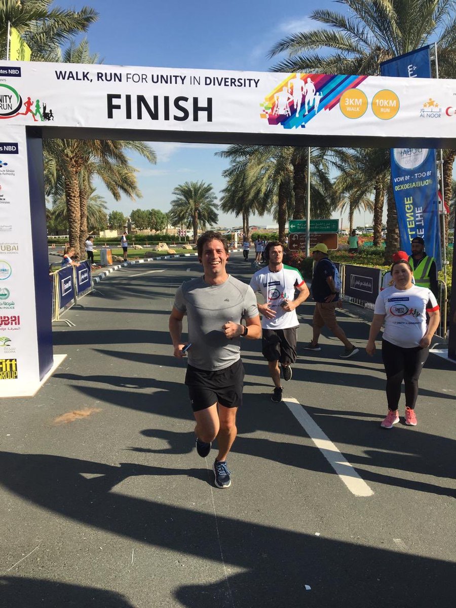 TSODonovan's tweet photo. Running with @HWUDubai colleagues at #TheUnityRun @dsoafz. Thanks to @TLojzer for all your leadership, getting us more active @HeriotWattUni #YearofHealth #dubai30x30 #YearOfTolerance https://t.co/eHngWIPGYY