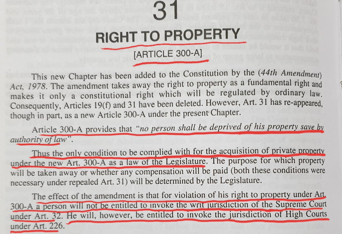 Swamy is advising Modi govt to invoke Article  #300A of our Constitution to take over Kashi and Mathura land from Muslims and hand it over back to Hindus..Article  #300A provides that 'no person shall be deprived of his property save by authority of law'..+ 12/23