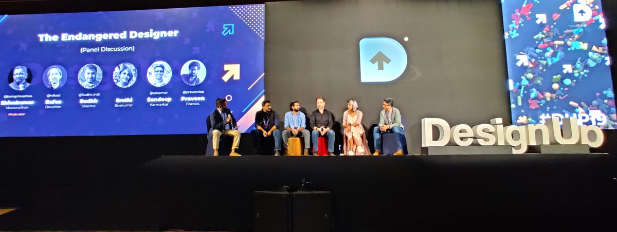 Sandeep Karmarkar (@sakarmar) on Twitter photo Along with many AI and ML presentations at #DUp19, <a href="/beingshivashiva/">linktr.ee/shivaviswa</a> moderated a panel discussion on “The Endangered Designer” with <a href="/rufusd/">Rufus Deuchler</a>, <a href="/Sudhir_indi/">Sudhir Sharma 💙💛🕊</a>, Sruthi, <a href="/praveenius/">Praveen Francis</a> and myself. We felt designers should use these powerful tools to solve people's problems effectively. Along with many AI and ML presentations at #DUp19, <a href="/beingshivashiva/">linktr.ee/shivaviswa</a> moderated a panel discussion on “The Endangered Designer” with <a href="/rufusd/">Rufus Deuchler</a>, <a href="/Sudhir_indi/">Sudhir Sharma 💙💛🕊</a>, Sruthi, <a href="/praveenius/">Praveen Francis</a> and myself. We felt designers should use these powerful tools to solve people's problems effectively.