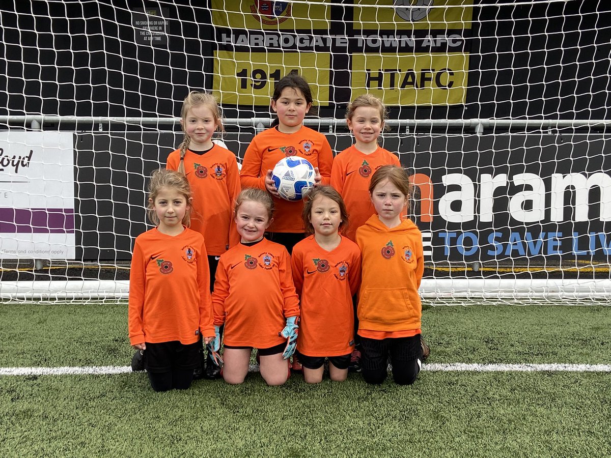Another of our teams got to wear their <a href="/Poppies4Kits/">Poppies4Kits - RBL Official Approved Supplier</a> today; the U7s at the @Harrogate_JGFL gala hosted at <a href="/HarrogateTown/">Harrogate Town AFC</a>