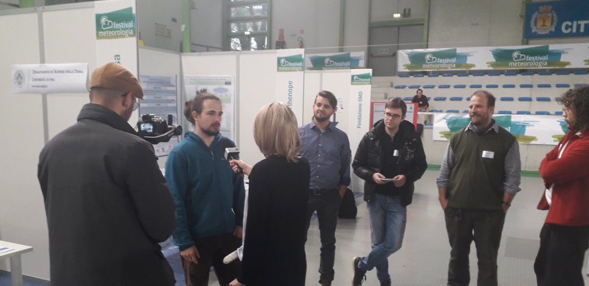 RutgerDankers's tweet image. Ahead of their final pitch,  some participants are being interviewed by TV Trentino #hackforthefuture #festivalmeteorologia