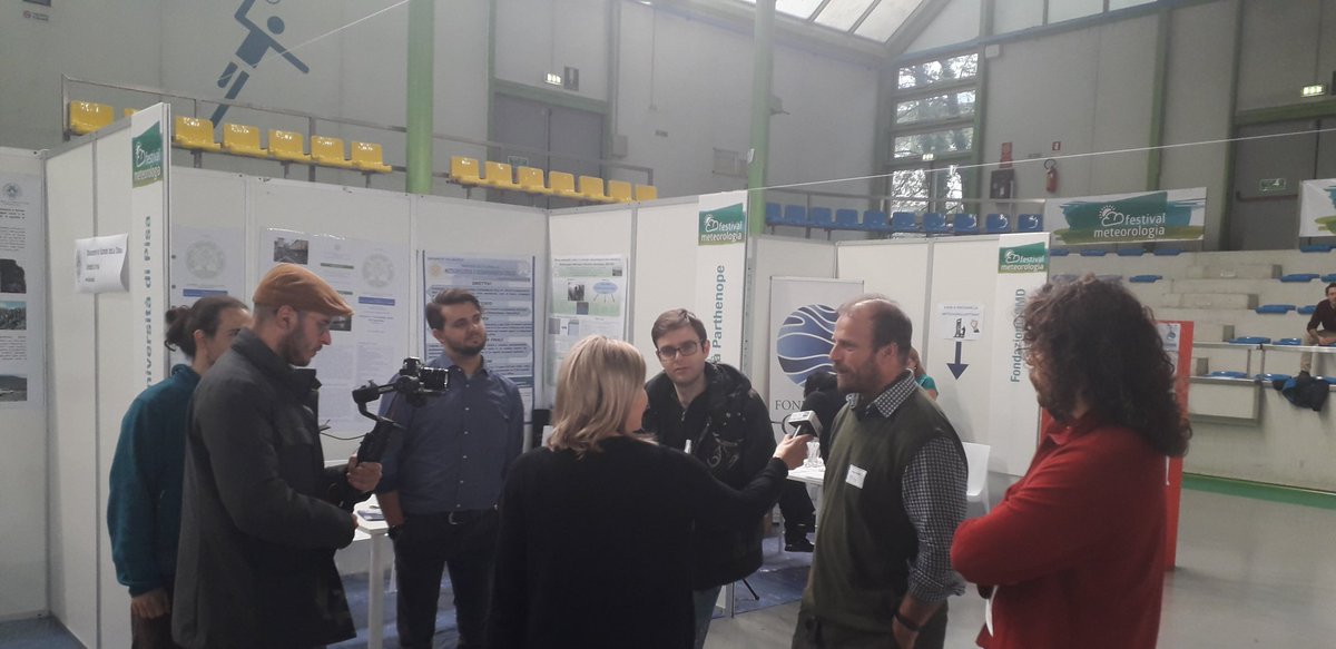 RutgerDankers's tweet image. Ahead of their final pitch,  some participants are being interviewed by TV Trentino #hackforthefuture #festivalmeteorologia