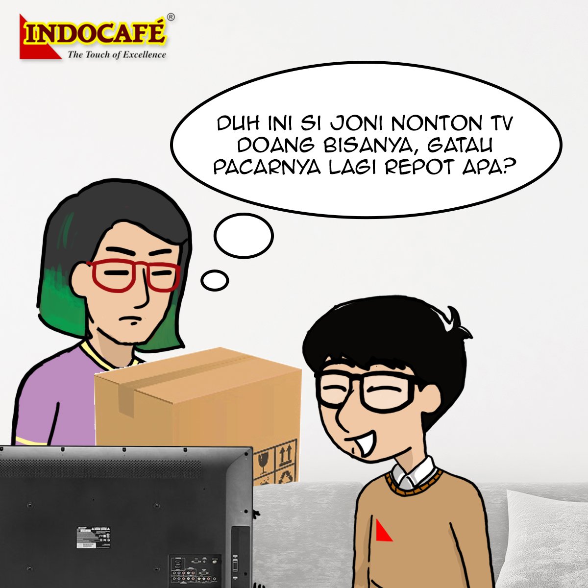 Indocafe_ID's tweet photo. Sobat mix, ini sih namanya bukan bantuin, tapi nyebelin sob!
#BeyondFirstClass #PerfectMix #ReMixAsix #joniradit #Pacar https://t.co/HxnDdFZoOr