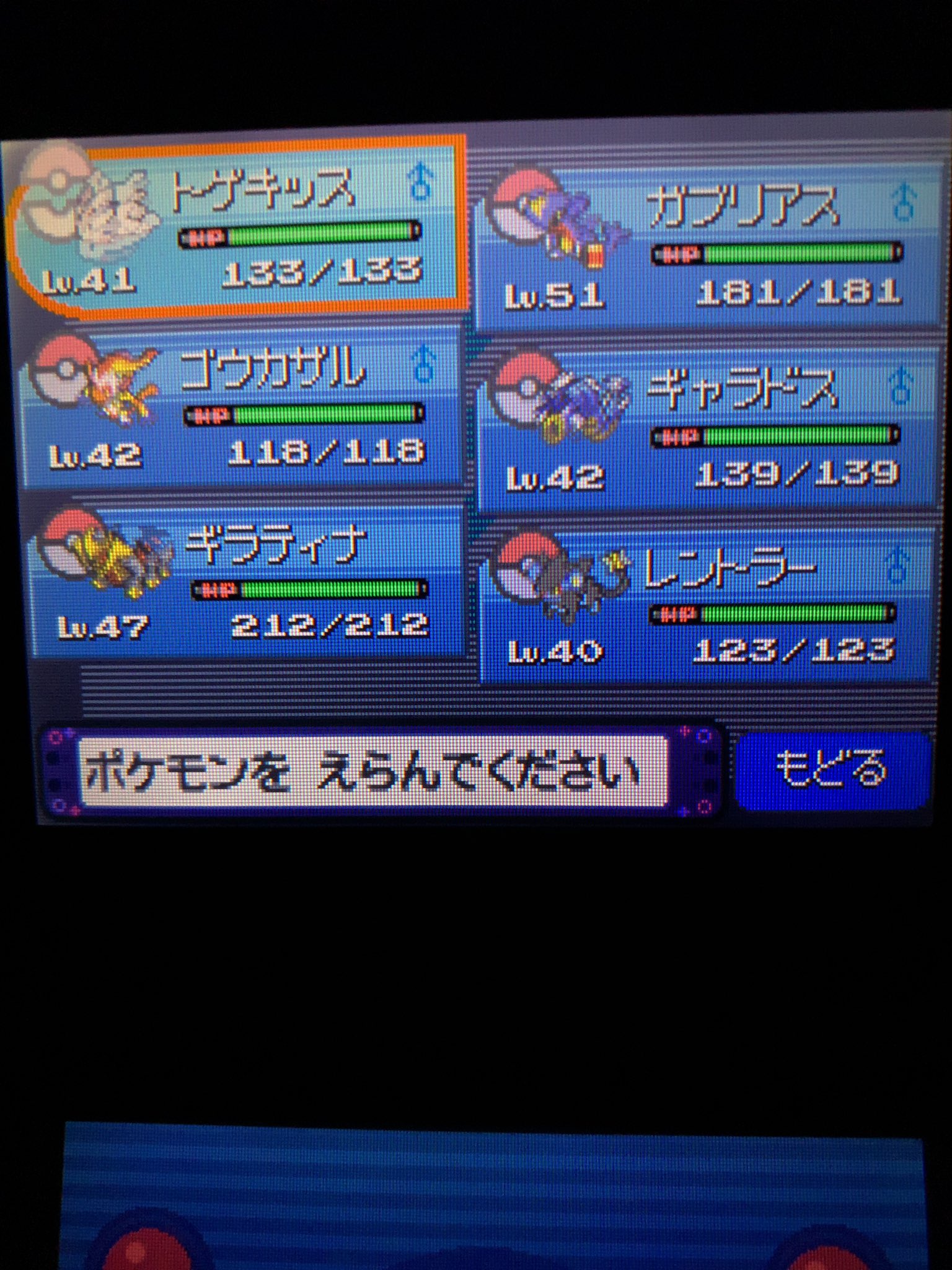 りぃあ Ks このパーティーで チャンピオンリーグ行ってくるッ ポケモンプラチナ T Co 8sjkpdzhh6 Twitter