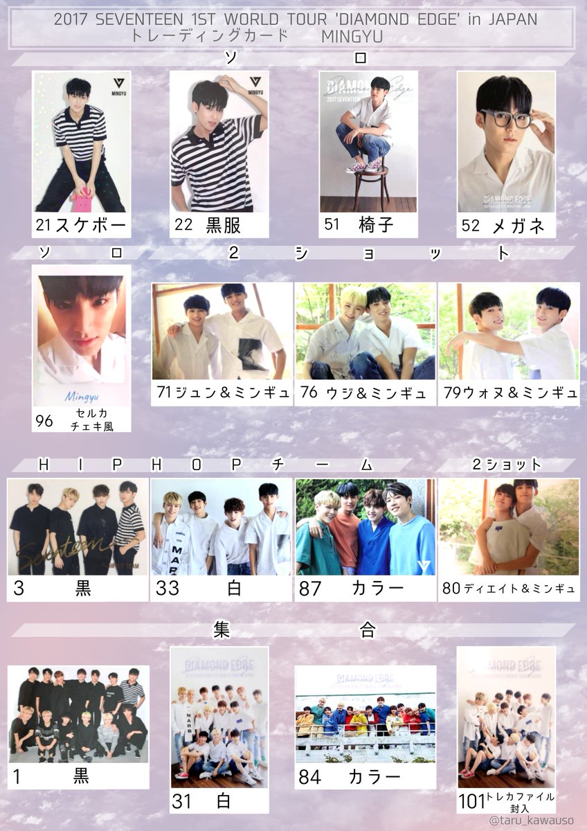 高い素材 DIAMOND SEVENTEEN EDGE コンプ トレカ ソウルコン K-POP