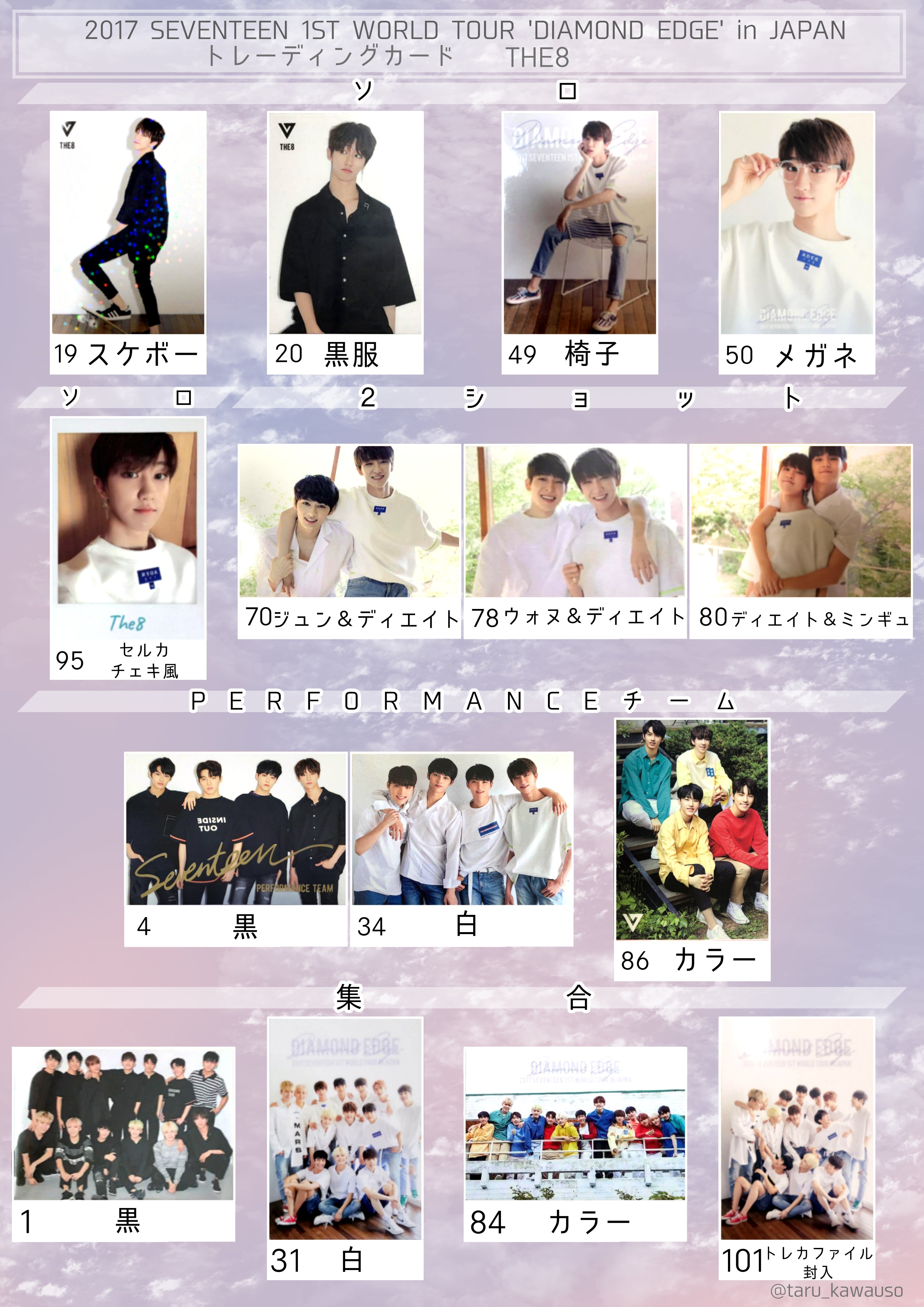 ホワイト系お待たせ! SEVENTEEN セブチ トレカ エッジコン アイドル
