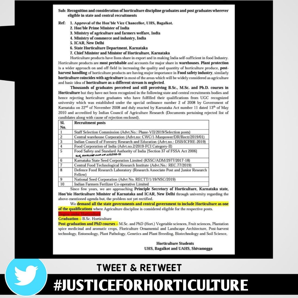 cohtrolls's tweet photo. #justiceforhorticulture #uhsbaglkot 
@CMofKarnataka @PMOIndia @siddaramaiah @prajavani @icarindia @Tejasvi_Surya @tv9kannada 
@ganeshchetan @IFFCO @ABVPVoice 
@rajanna_rupesh @Kannadiga1956  @BSYBJP @drashwathcn @krishnabgowda @nimmasuresh @UHSBagalkot @ICAR_IIHR @Krishikranti07 https://t.co/FhcURy9dr0