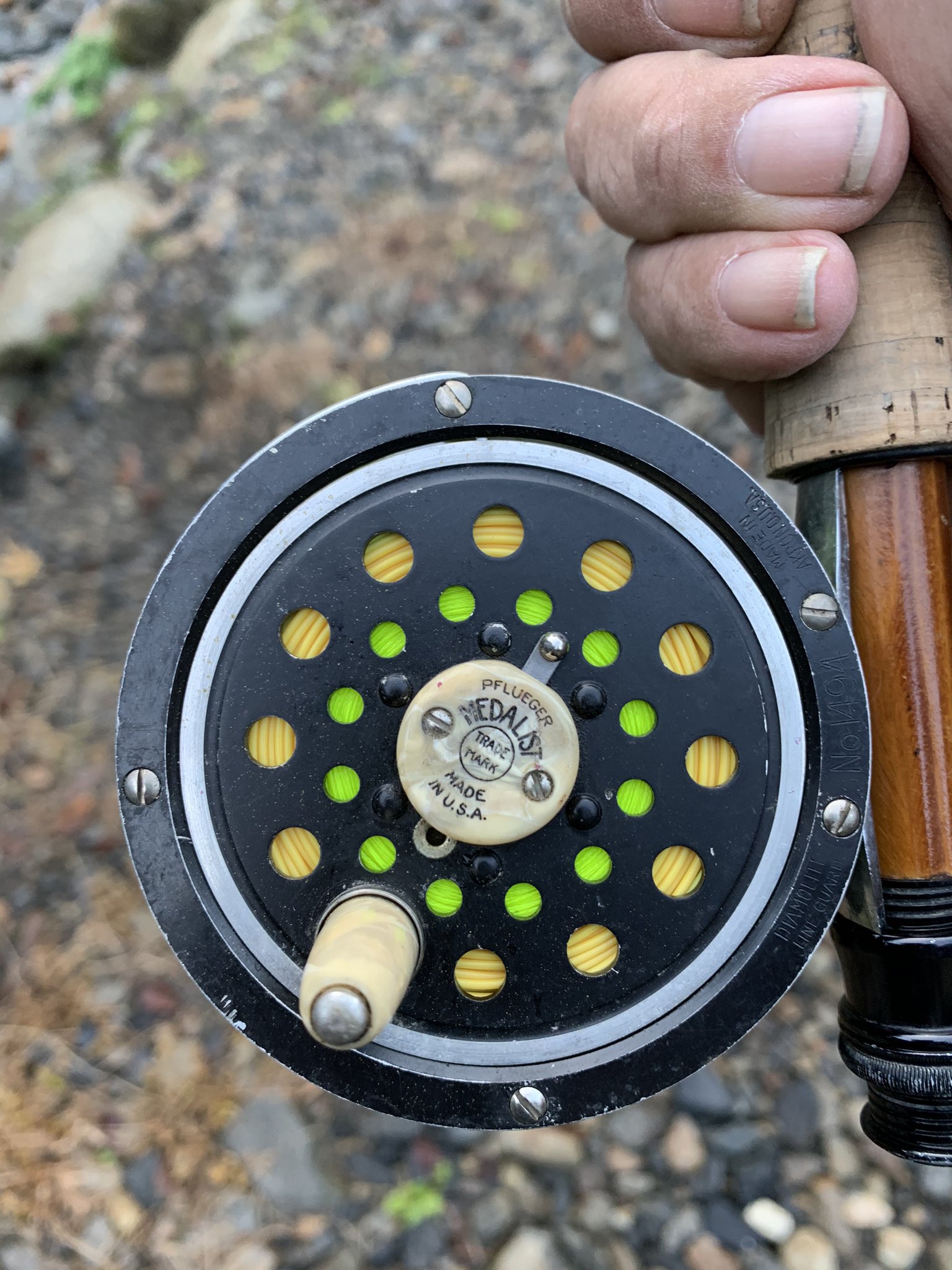 極美品 PFLUEGER MEDALIST 1494 1/2 AK フライリール pflueger medalist 1494 1/2akフライリール
