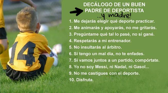 policiaboadilla's tweet photo. Si hoy tienes partido con tus #peques, demuestra que eres adulto y sigue estos consejos para disfrutar con #respeto hacia quienes arbitran y los jugadores.
#mundocivico #mundomejor https://t.co/Q2iE8RaGa3