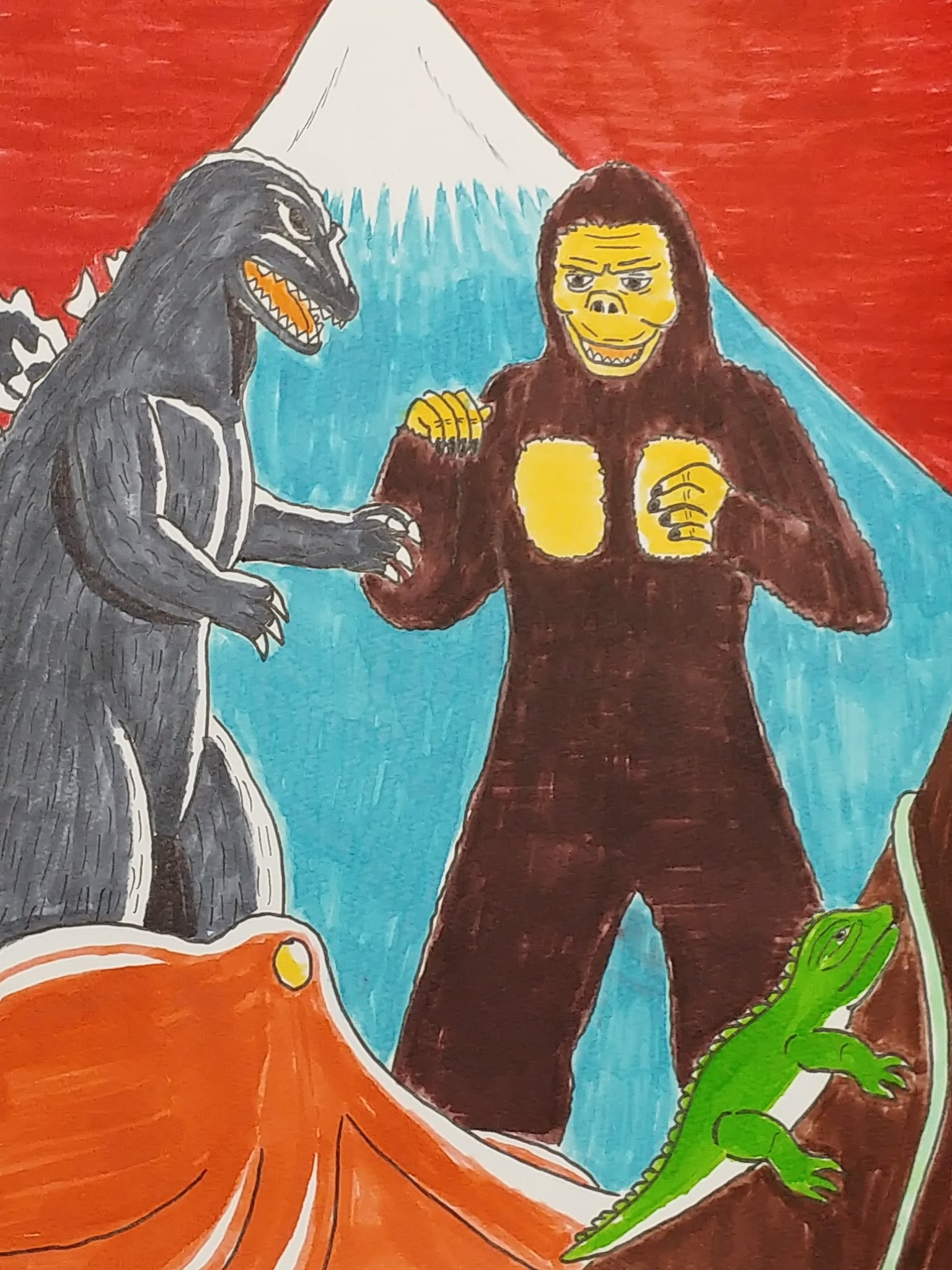 טוויטר ゴルディアス בטוויטר 鑑賞後のイラストシリーズ キングコング対ゴジラ ゴジラ ゴジラ好きと繋がりたい 絵描きさんと繋がりたい イラスト好きさんと繋がりたい アナログ絵描きさんと繋がりたい T Co Bswhlsgich