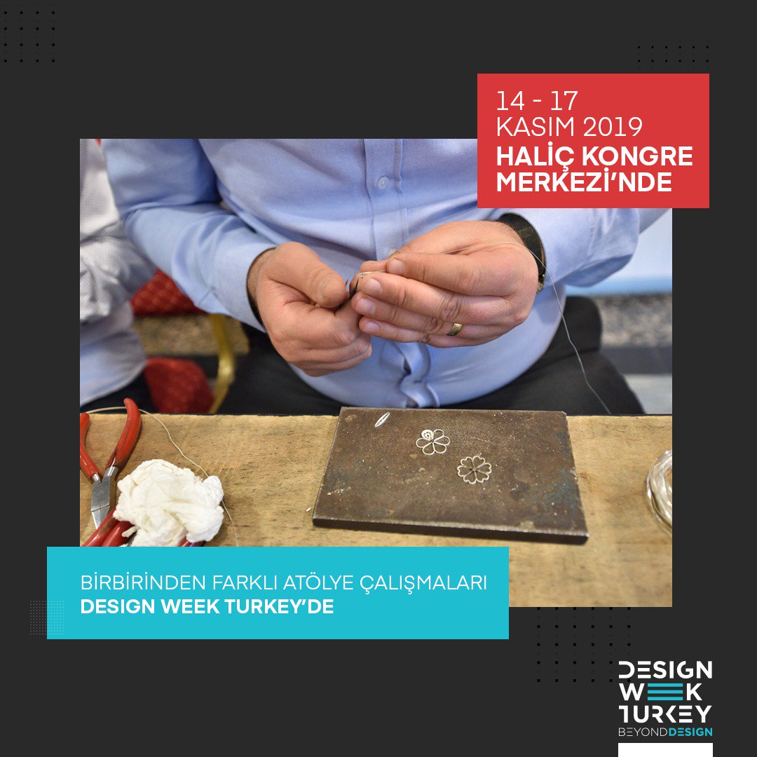 DesignWeekTR's tweet photo. Birbirinden farklı atölyeler Design Week Turkey'de sizleri bekliyor.
#tasariminotesi
#beyonddesign
#turkiyetasarimhaftasi
#DesignTurkey
#DWT2019
#DesignWeekTurkey
@turkihracat https://t.co/5670giwy6w