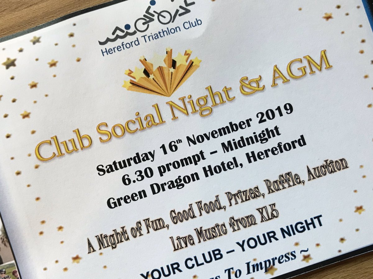 Privileged to have been invited to <a href="/herefordtri/">Hereford Triathlon</a> AGM last night and witness the generous support from all the members raising funds for <a href="/WestMerciaSAR/">West Mercia Search and Rescue</a> through their annual #charity auction. incredible club actively supporting its community on so many levels.  
T H A N K  Y O U.
