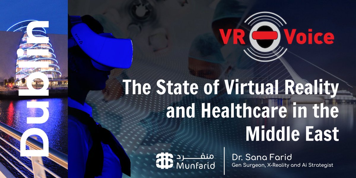 @TheVRVoice #VR & #Healthcare #Symposium has successfully gathered the most renowned names in the industry, #Pioneers in #VRTraining #SimulationTraining to #Experts in #VRTherapy #VRMeditation, 
Join me with @RCSI_Irl @FundamentalVr @StanfordVR 
#VRforGood #VRHealth #HealthTech