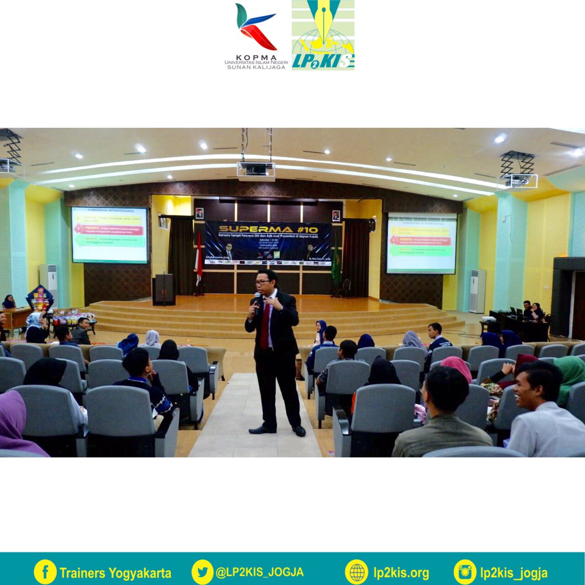 LP2KIS_JOGJA's tweet photo. #Latepost
Super Mahasiswa 10
Terima kasih semua yang sudah ikut berpartisipasi dalam acara ini ☺️
🤲 #mc #lp2kis #lp2kisjogja #trainers #trainers_jogja #motivation #jogjahits #motivator #oubound #mcformal #mcnonformal #mastercermony
#breakingnews #information #kopmauinsuka https://t.co/i8Hx9hP4ky
