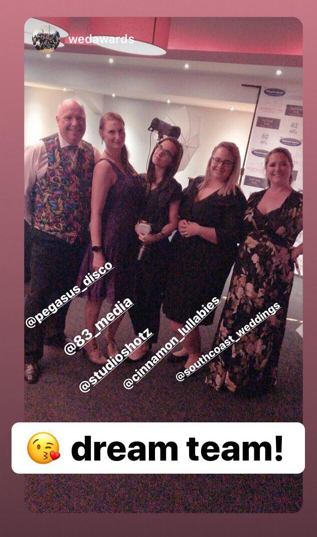 Had a blast photographing the #Hampshire Wedding Suppliers #awards gala dinner last night at <a href="/SouthamptonFC/">Southampton FC</a> 🏆

The event dream team! 😎👇
@pegasusdisco <a href="/83MediaDorset/">83 Media</a> <a href="/Cinnabies/">CinnamonLullabies</a> <a href="/samsavageevents/">South Coast Events</a> 📸