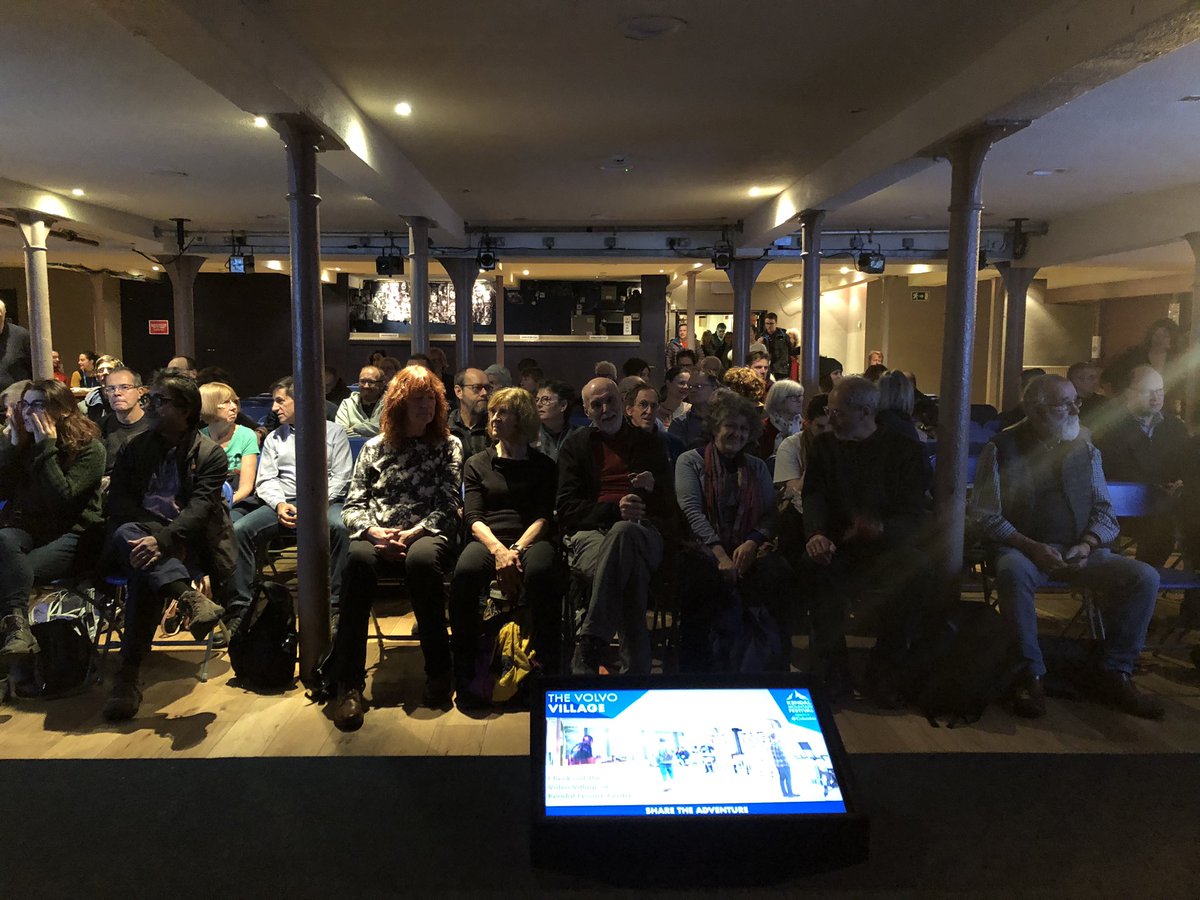 Audience at I Hate the Lake District launch at the Kendal Mountain Literature festival @kendalmountain