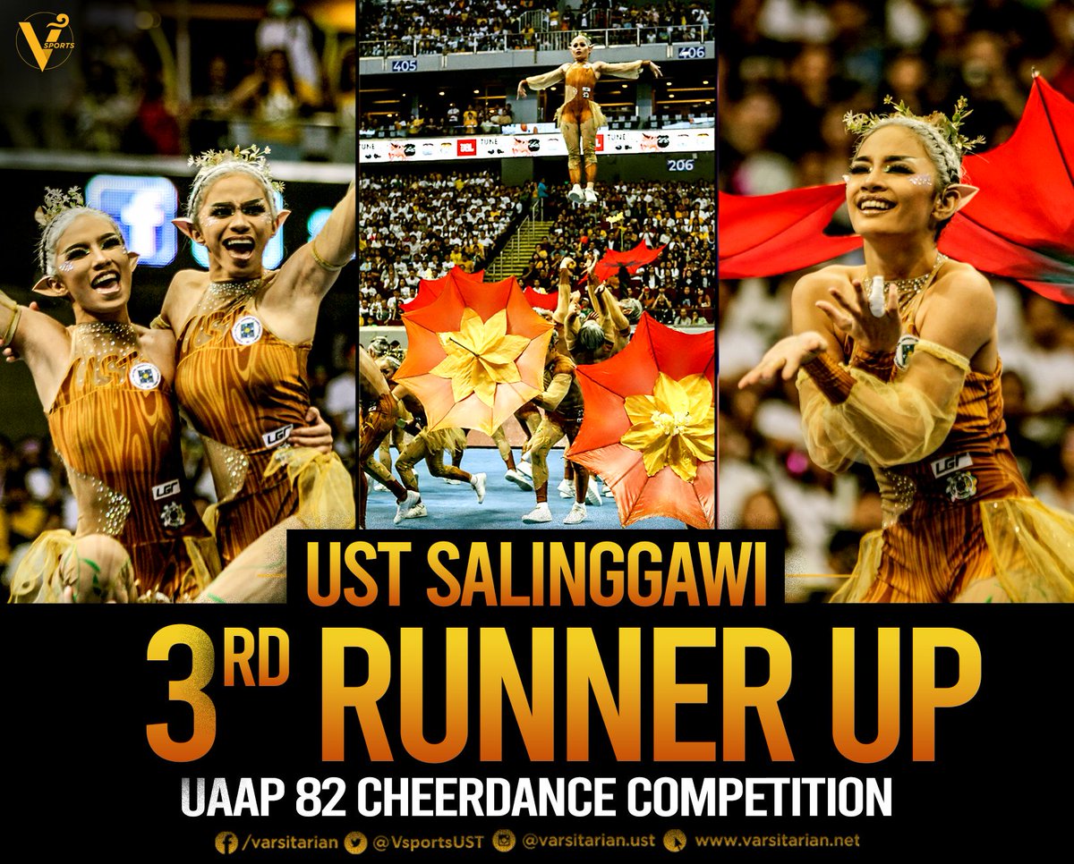 BREAKING: The UST Salinggawi Dance Troupe places fourth in #UAAPCDC2019 with 650 points. #GoUSTe #OneFORESTpaña