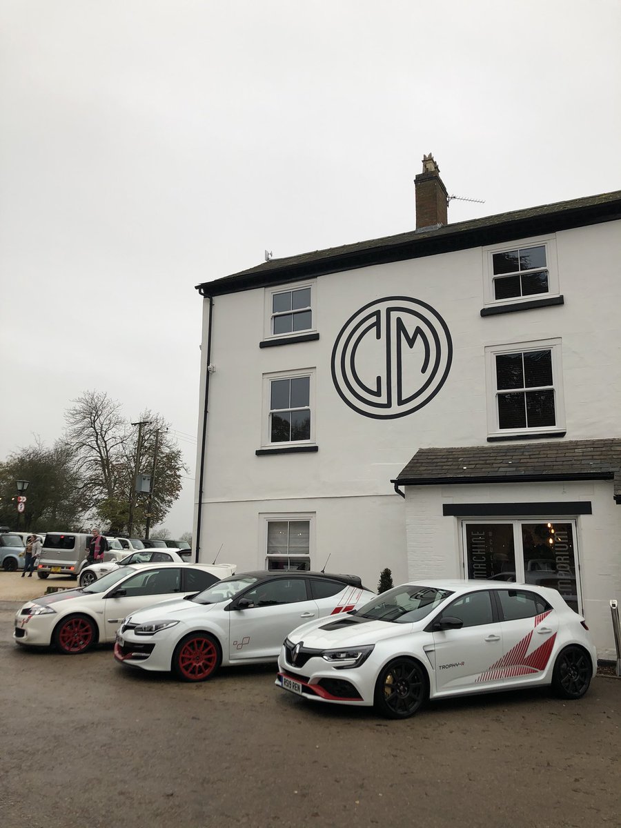 RenaultUKPR's tweet photo. Renault Sport gathering at Caffeine &amp; Machine today. Megane R.S. Trophy-R on display alongside its record-breaking stablemates... https://t.co/3GoUGu59ig