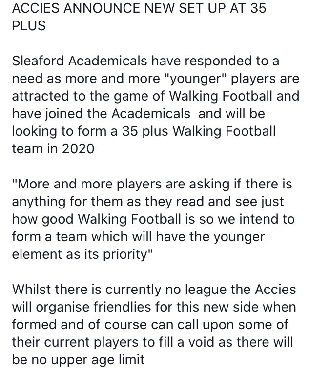 Sleaford Academicals Walking Football Club (@sleafordclub) on Twitter photo 