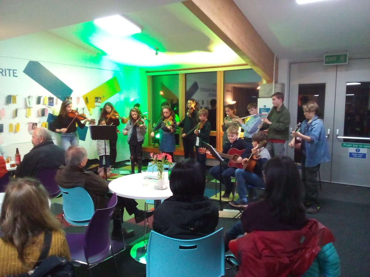 Bath Youth Folk Band went down a storm at Wiltshire Music Centre last night. Jnr and Snr bands meet once a month on a Saturday or come along to Wiltshire Music Centre for our monthly Sunday Folk sessions <a href="/wiltshiremusic/">Wiltshire Music Centre</a> @BathGigs @PukkaBath <a href="/FolkCamps/">Folk Camps</a> <a href="/keynshamFest/">Keynsham Music Fest</a> <a href="/whatsonBath/">BritEvents Bath</a>