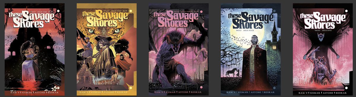 Just finished reading #TheseSavageShores by @therightram and @kumar_sumit92 - such an incredible series - beautifully written and illustrated - easily one of the best titles of the year @thevaultcomics @comiXology