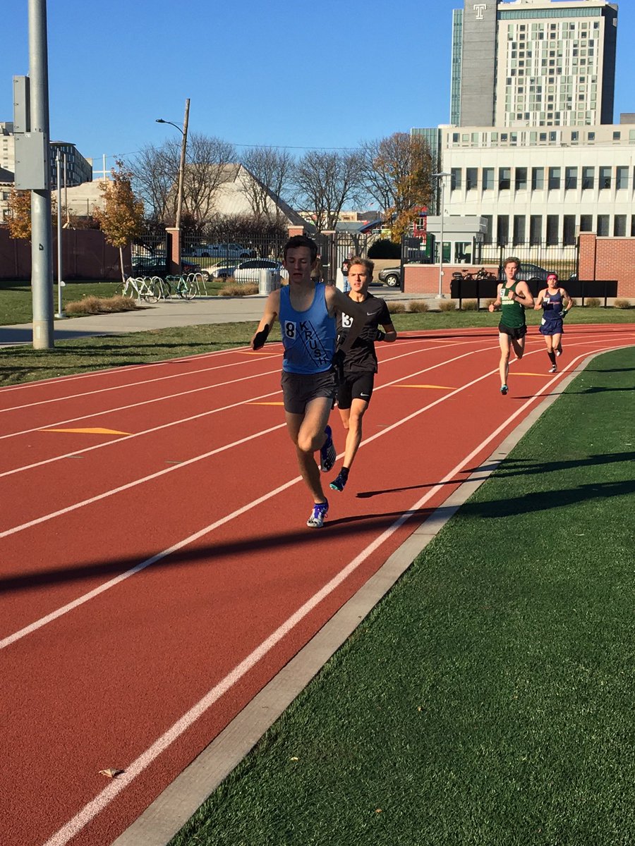 NTFXC's tweet image. NTF alumni Colton Sands and Marlee Kwasnica Krushed the Temple 2 miler with their teammates on Saturday. Post season xc here we come!