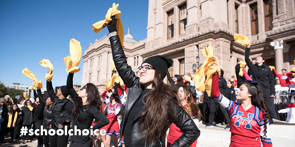 ntlschoolchoice's tweet photo. If you're ready for #NSCW2020 do two things for us:

1. Put your scarves in the air.
2. Wave them like you just don't care! https://t.co/g3jUc1v65W