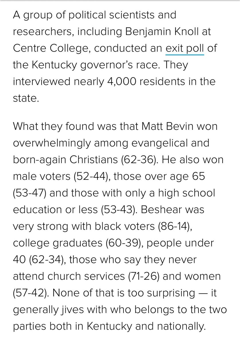 Receipt from a KY exit poll:  https://wfpl.org/analysis-exit-poll-provides-a-closer-look-at-bevins-loss/